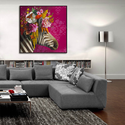 «Monarch Zebra» par Heather Gauthier, art mural en verre acrylique, 36 po x 36 po
