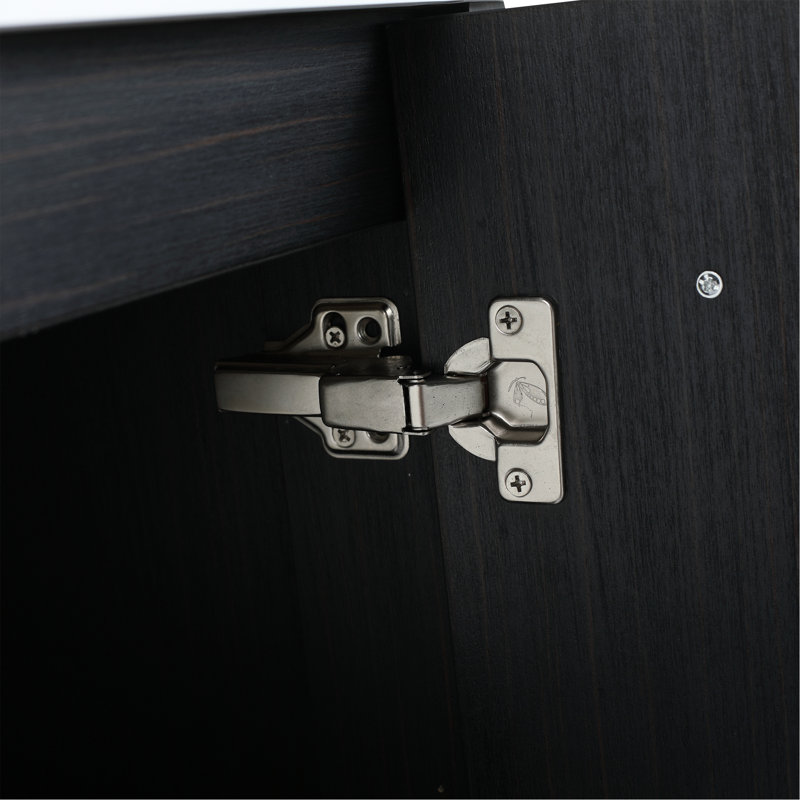 Meuble-lavabo élégant avec porte à fermeture en douceur et design flottant, offrant beaucoup de rangement et un début de journée tranquille.