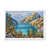 Toile blanche avec cadre d'angle fermé