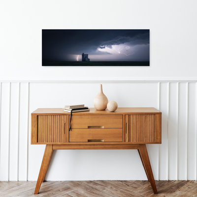 Dramatic Castle Lightning Dramatic Abstract Contemporary Landscape Nature Wall Art