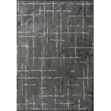 Rapture Abstract Area Rug in Gray