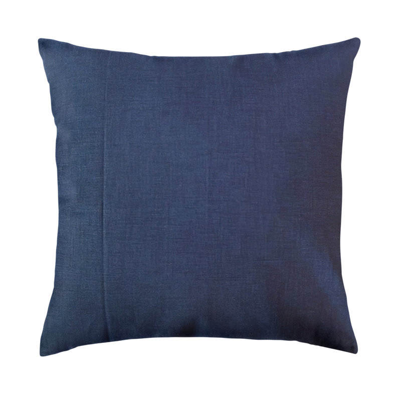 Coussin en coton Hamlin, 12 po x 18 po, Coussin lombaire, Bleu