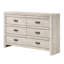 Commode contemporaine 1 pièce avec six tiroirs de rangement et meubles de chambre à coucher en bois