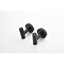 Crochet pour serviette de salle de bain, crochet de douche, acier inoxydable 304 noir mat 6, fixation murale sans perceuse, égratignures, corrosion pour la maison, noir