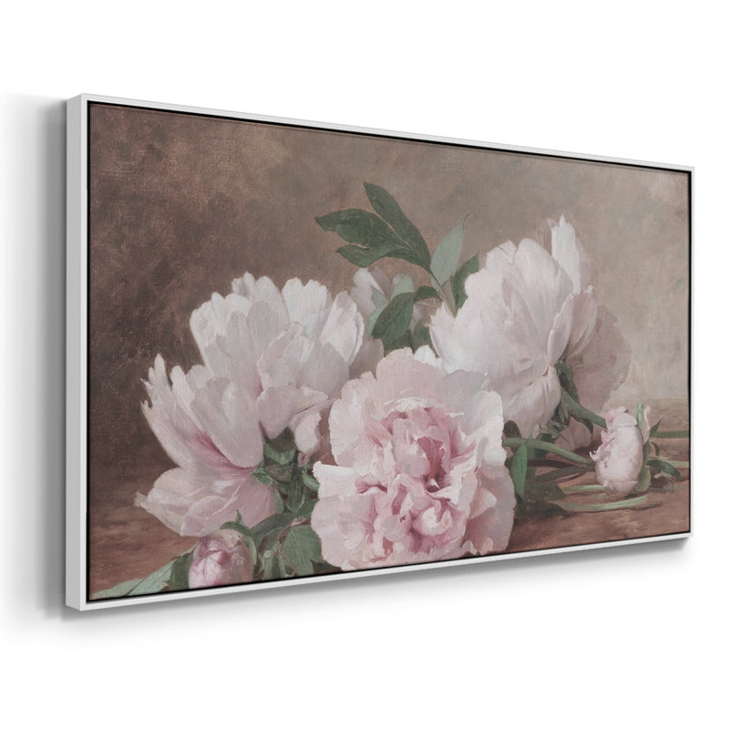 Botanical Series-CDXL- Toile tendue avec châssis tendue, prête à être accrochée, Naturel, H 21 po x l 41 po