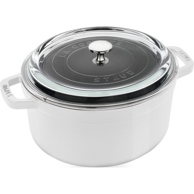 Staub Cast Iron 4.02-Qt Round Cocotte With Glass Lid