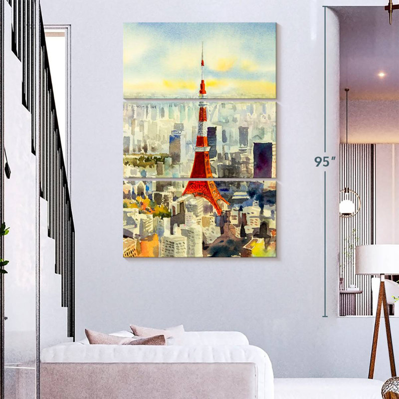 Masam Japan's Famous Tokyo Tower, 74" H x 48" W