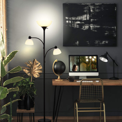 Lampe sur pied DEL moderne | Éclairage super lumineux, conception stable et sécuritaire