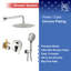Robinet de douche à pression équilibrée avec valve brute Rainlex Rainlex-59271183