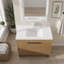 Meuble-lavabo autoportant de 91 cm avec lavabo, armoire en contreplaqué, porte à fermeture amortie, lavabo en céramique antidébordement-1745178954