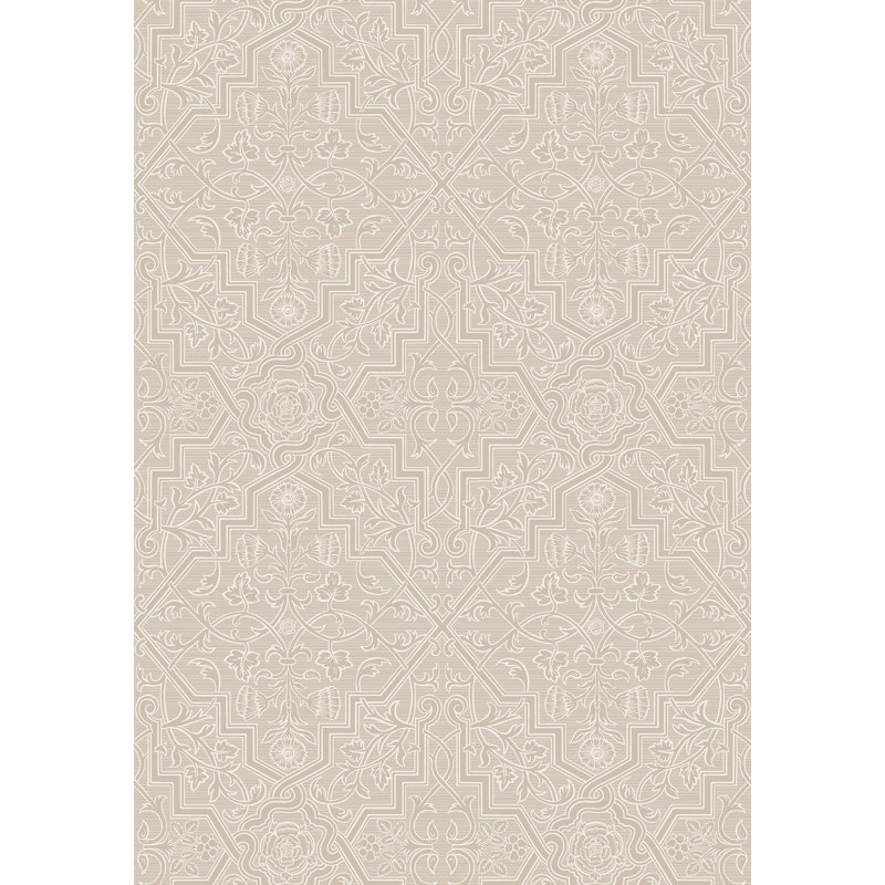 Rouleau de papier peint l 33 pi x p 21 po ironworks Evalyn, Beige