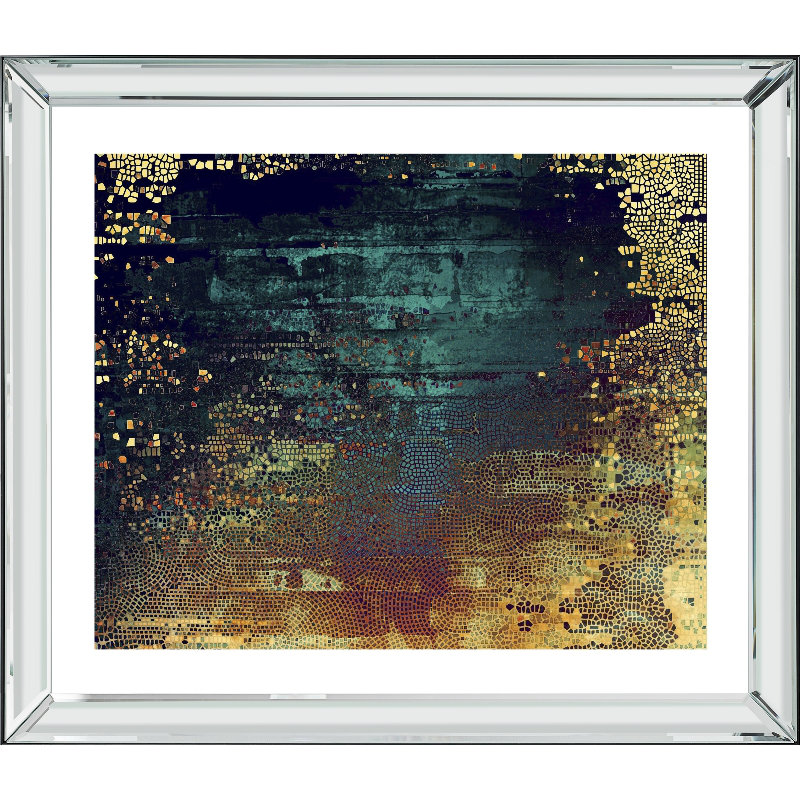 Textured Abstract - Single Picture Frame Print, Bevelled Mirror, 210.82 cm H x 172.72 cm W