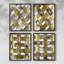 «End Grain Weave I», ensemble de 4 reproductions encadrées-1805048170-1805048169
