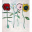 Four Flowers Print by Robert Robinson