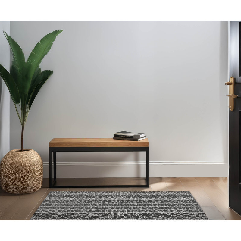 Paillasson Ricky Row, Gris anthracite, L 48 po x L 72 po