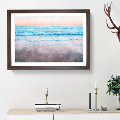 Waves upon Hermosa Beach - Picture Frame Painting Print