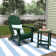 Shavon Plastic Folding Adirondack Chair with Table