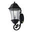 1 lumière 27 po Grand luminaire mural d'extérieur noir Dusk To Dawn-629151961