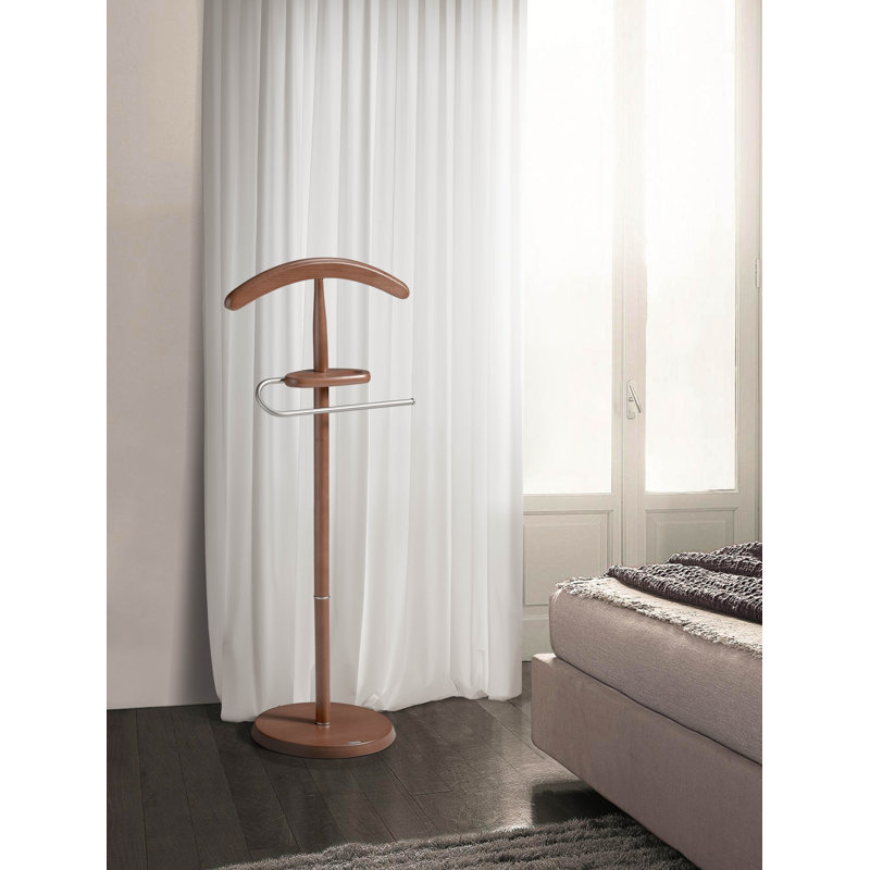 Ahlers Freestanding Valet Stand, Moka