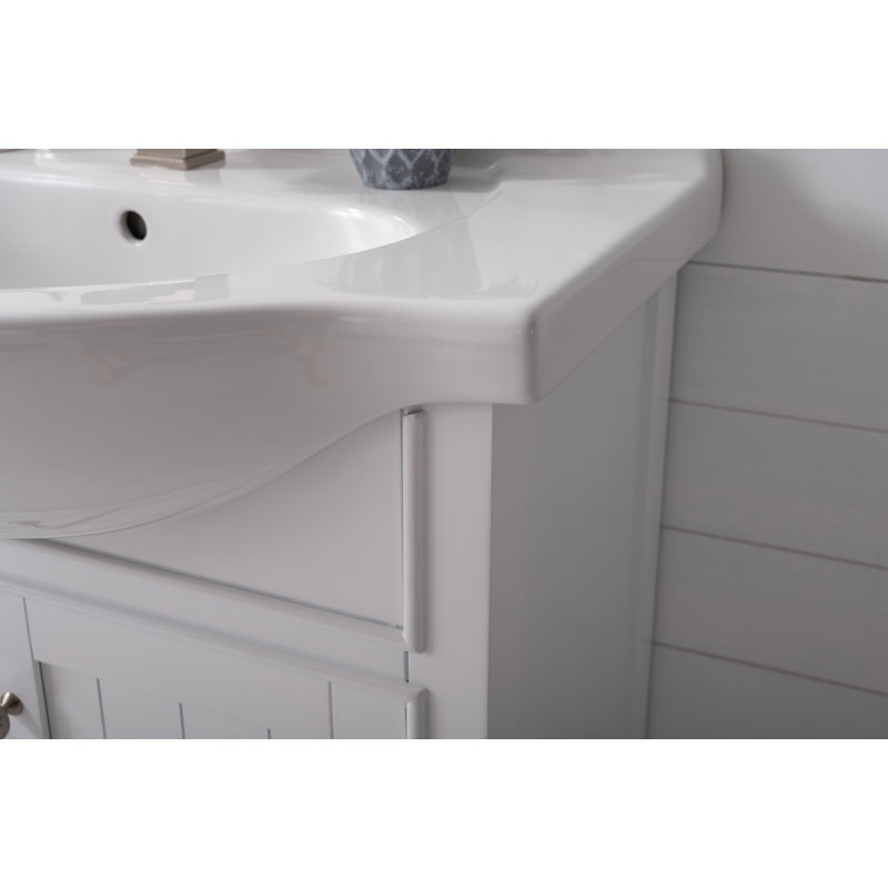 Ensemble de meuble-lavabo simple 30 po Armillia, Blanc