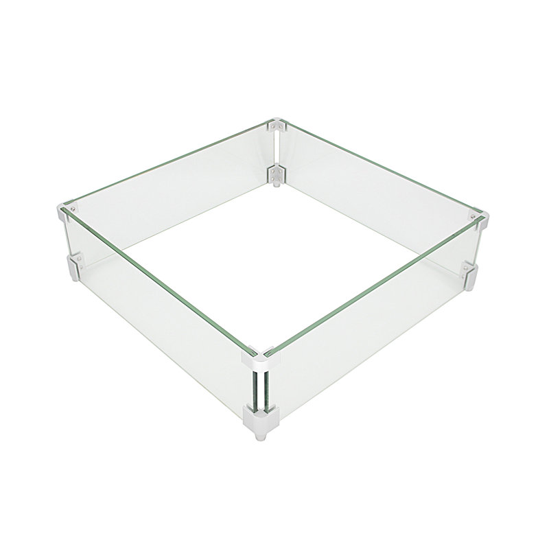 Pare-étincelles 20 x 20 pouces carré en verre de 8 mm d'épaisseur, 30 po x 30 po