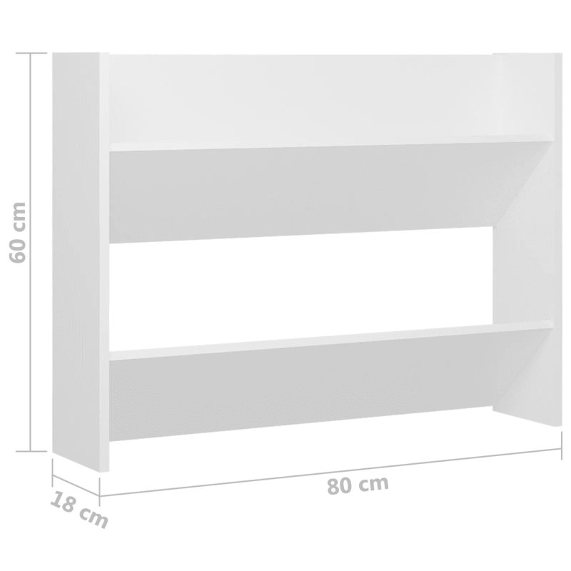 12 Pair Shoe Rack, White, 4