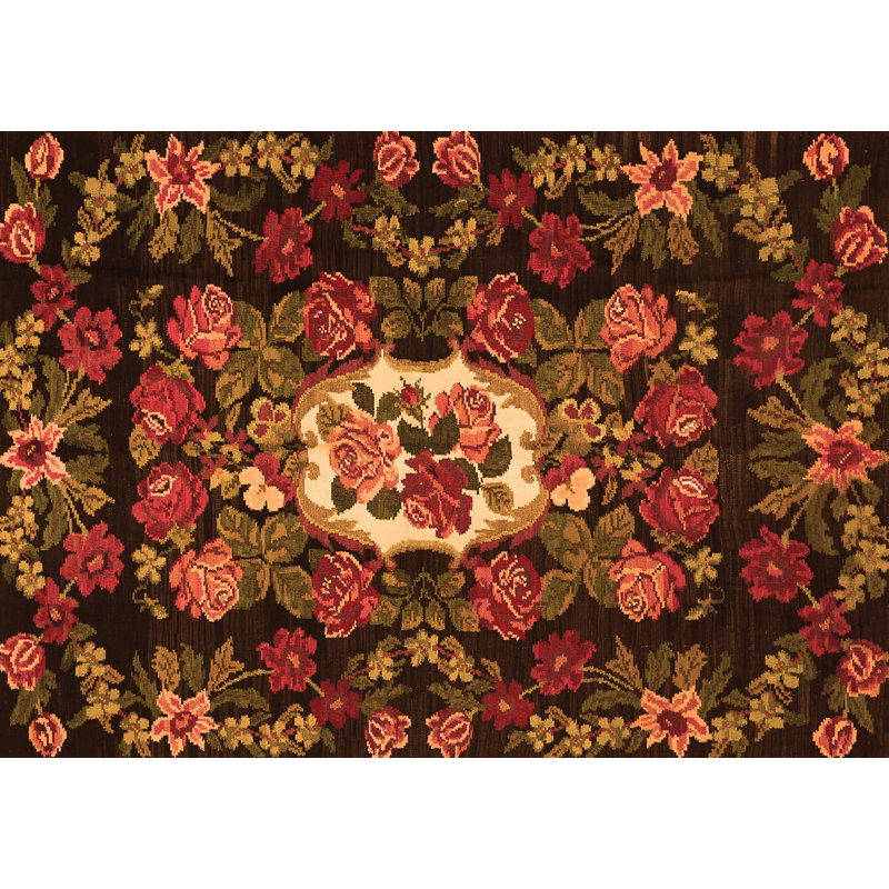 Floral Indoor Rug, Rectangle 8' x 12'