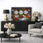 «Christmas Snowmen Artwork Holiday Cheer», reproduction d'art sur toile encadrée-126031301-126031303