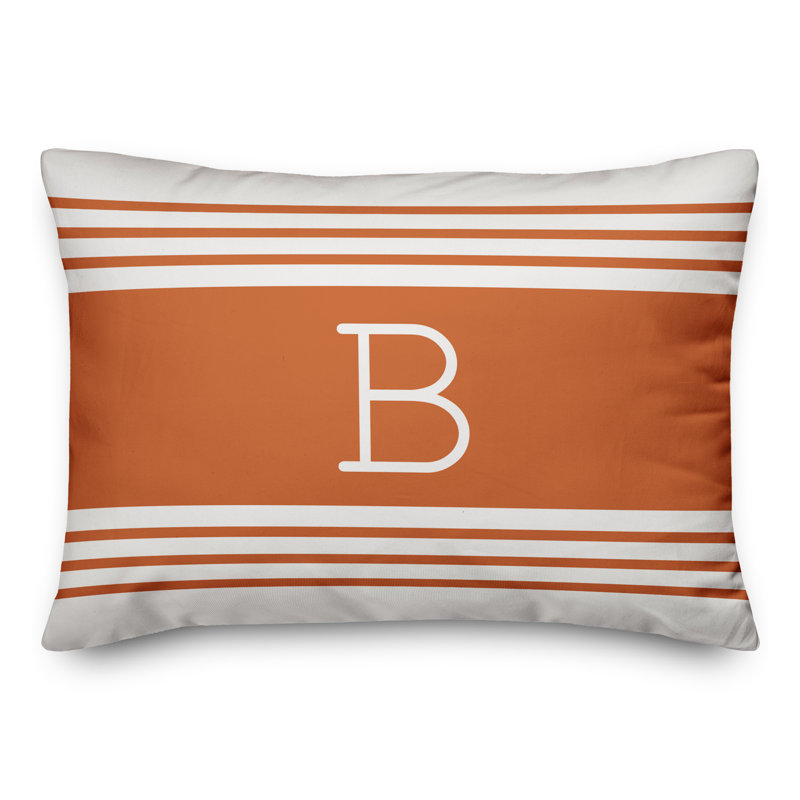  Coussin monogramme, B, Orange