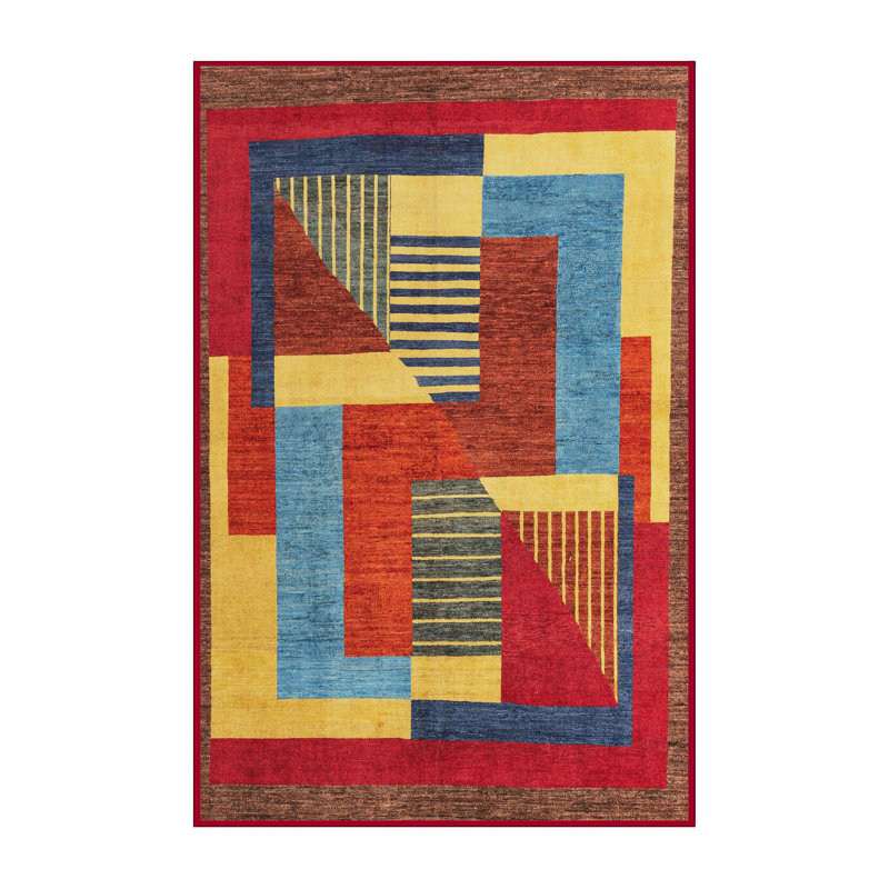 Abstract Indoor Rug, Rectangle 5' x 7'