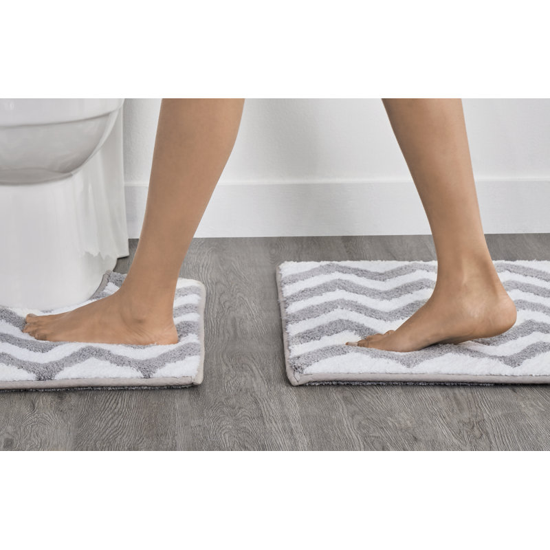 Bath Rug, Silver, Rectangle 50cm x 80cm