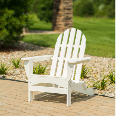 Chaise Adirondack en plastique Leighton