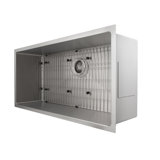Meribel Stainless Steel 33" L x 18" W Undermount Kitchen Sink with Basket Strainer