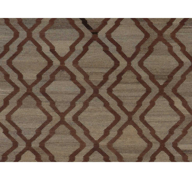 Geometric Area Rug in Brown
