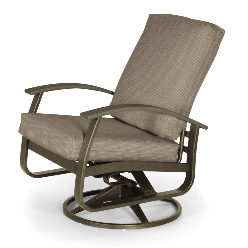 Belle Isle Outdoor Swivel Lounge Chair, Canvas Navy Sunbrella® Canvas, Textured Beachwood, Beachwood P40