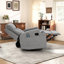33" Wide Massage Swivel Glider Recliner with Heat Function & Cup Holders-1911298174
