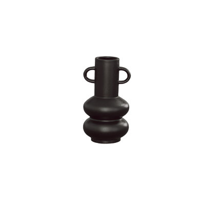 Ceramic Vase Matte Finish Black