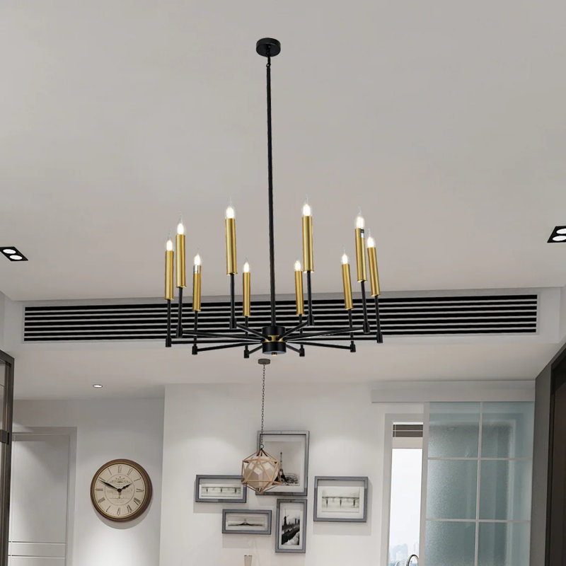 10 - Light Dimmable Candle Chandelier