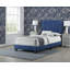 Lit simple en velours bleu marine Valletta-179941522-179941526