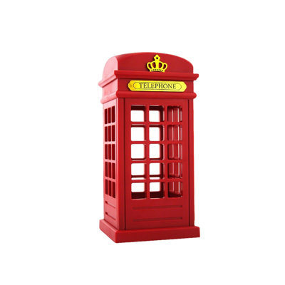British  Telephone Booth Lamp Touch- LED Night Light USB Rechargeable Decorative