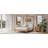 Solid Wood Canopy Bed Frame Four Poster Platform Bed with Slats Support