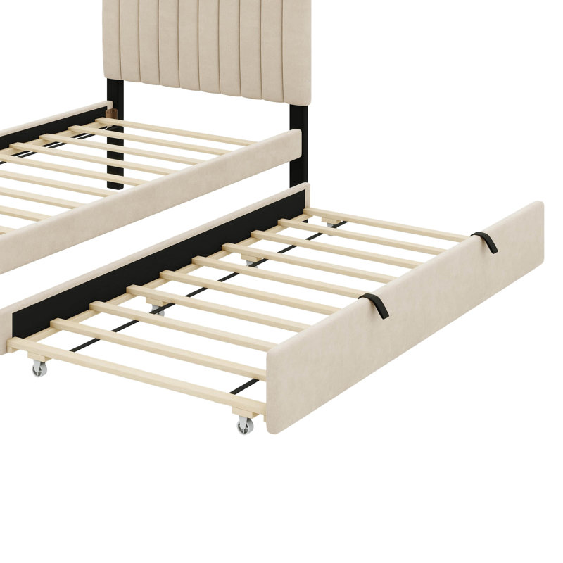 Lit simple Vlera, Beige