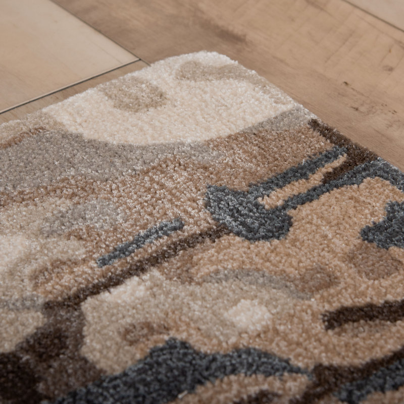 Tapis en laine avec tencel, Rectangle de 5 pi x 8 pi