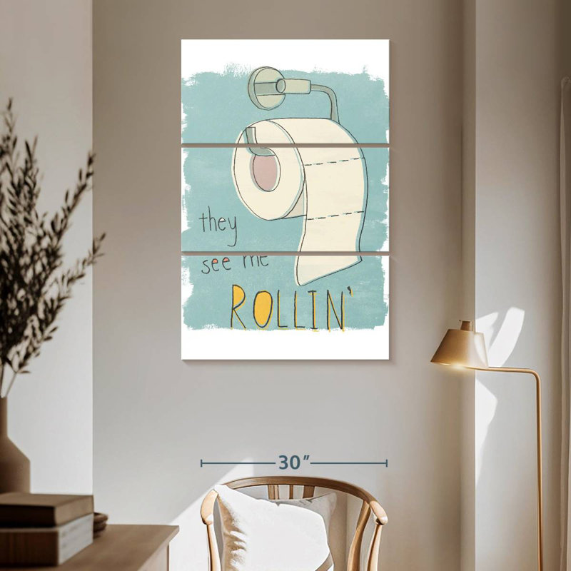 Jeu de mots Tergel Potty, H 65 po x l 42 po