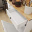 Armoire poubelle de cuisine à deux tiroirs et deux compartiments basculants - blanc