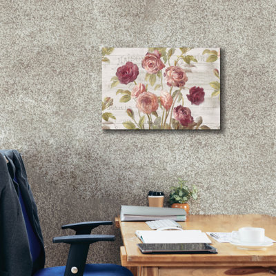 «French Roses 1» par Danhui Nai, art mural sur toile