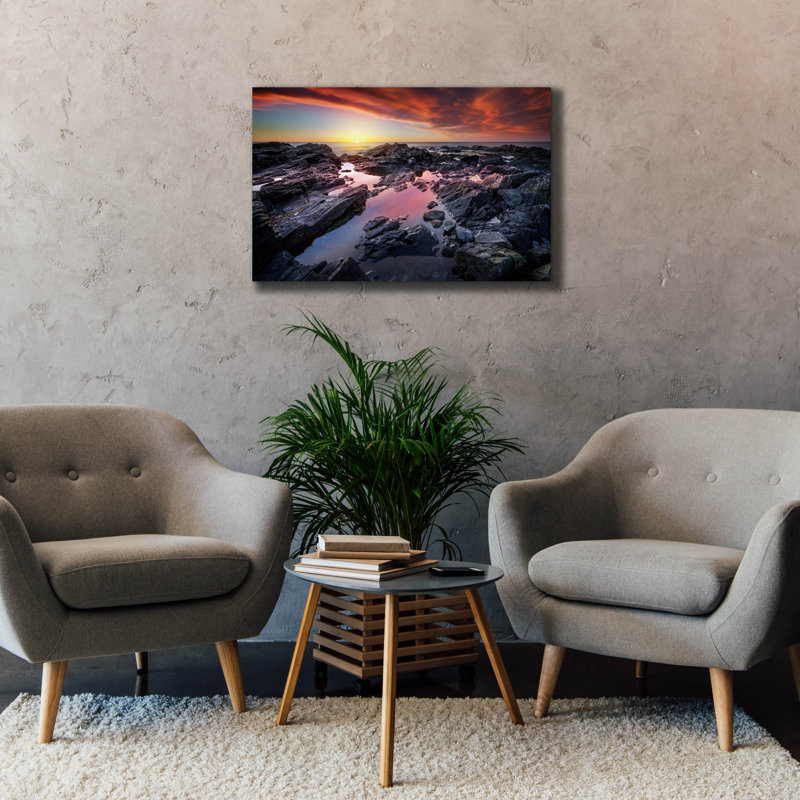 Beachcrest Home 'Still Waters' by Rick Berk Canvas Wall Art, 26" x 18", H 26 po x l 40 po x P 1,5 po