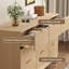 Commode cannelée Celyn, commode moderne, rangement en bois-1078395492