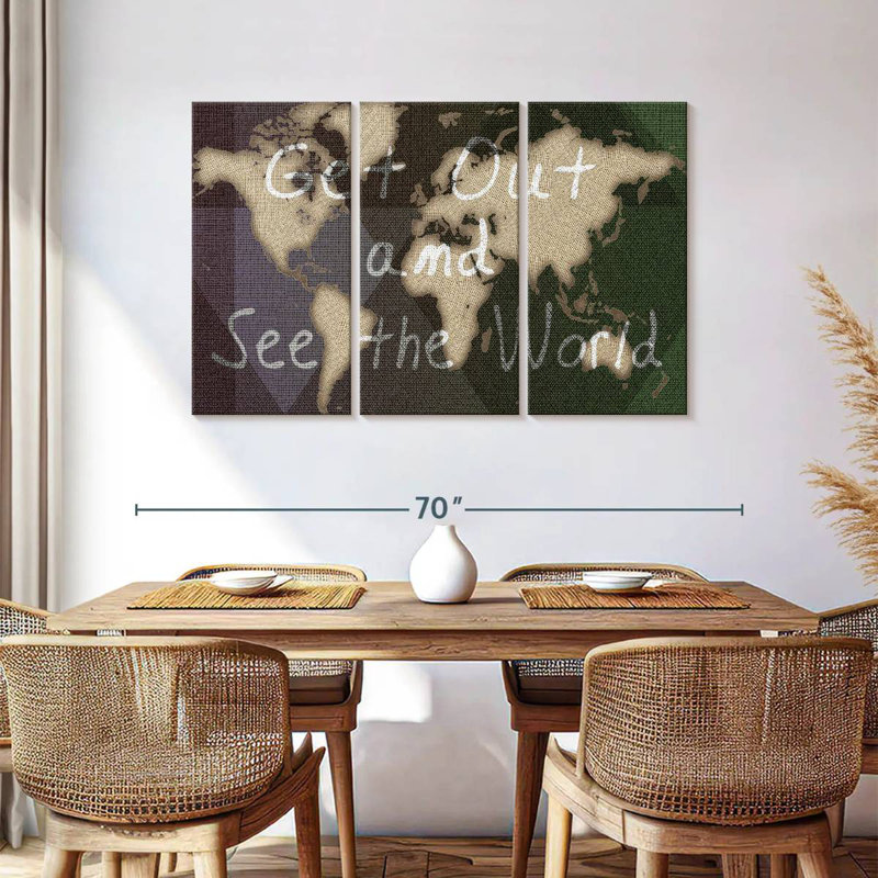 Aliaz See The World, 36" H x 57" W
