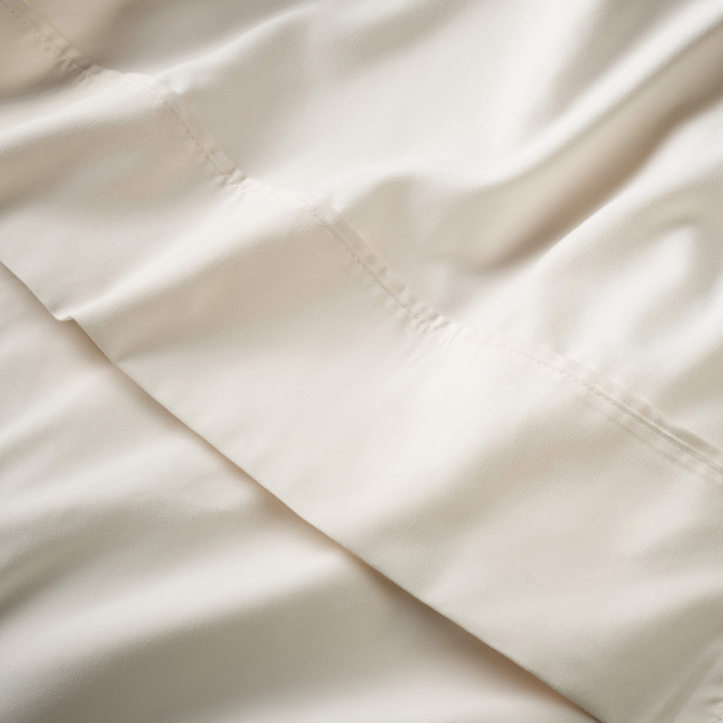 Lux brossé à double nettoyage 4 pièces Ensemble de draps, Lin, Grand